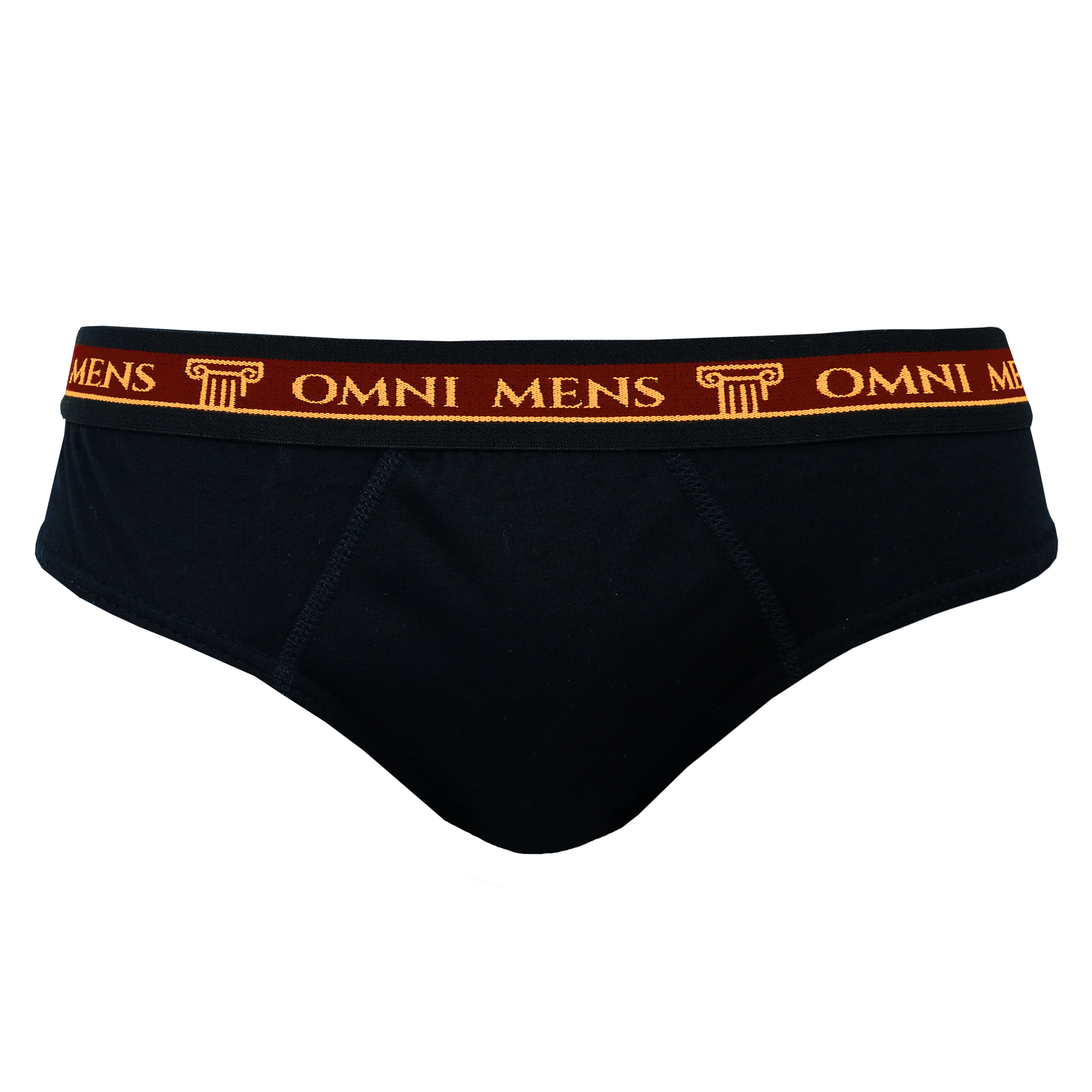 OMNI By SO-EN Men's 3in1 Emblem Ribbed Cotton Hipster Outside Briefs
