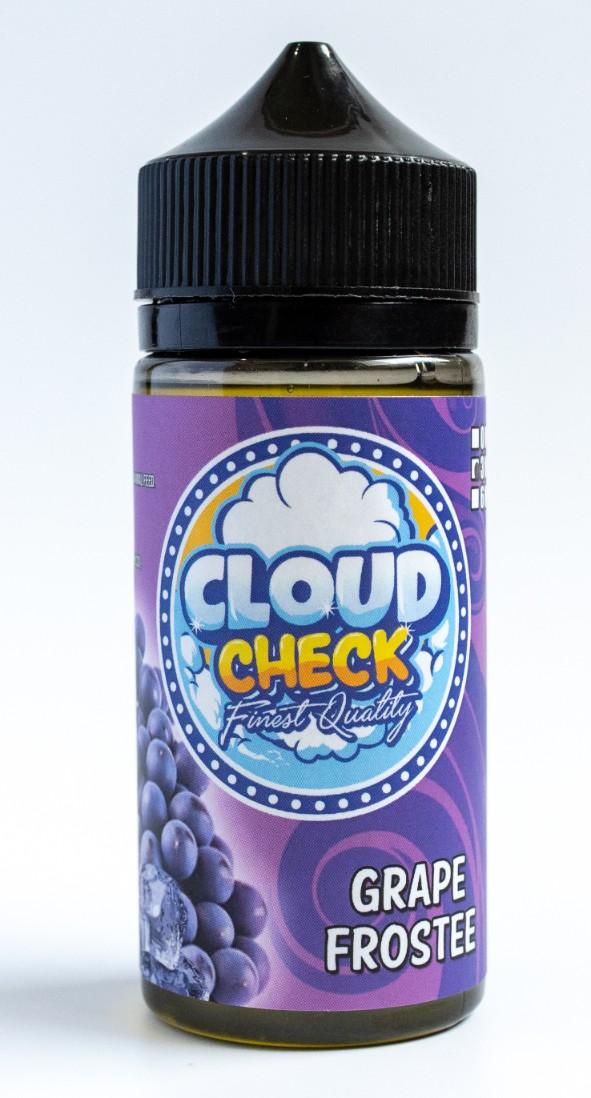 Cloudcheck Grape Frostee 100ml Vape E Juice Liquid Low Strength High VG