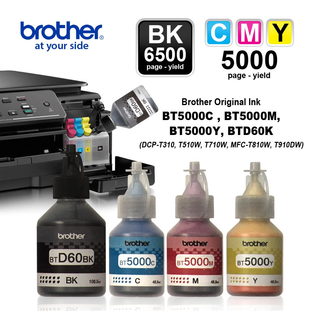 Brother Ink BT60BK BLACK 100% Original 