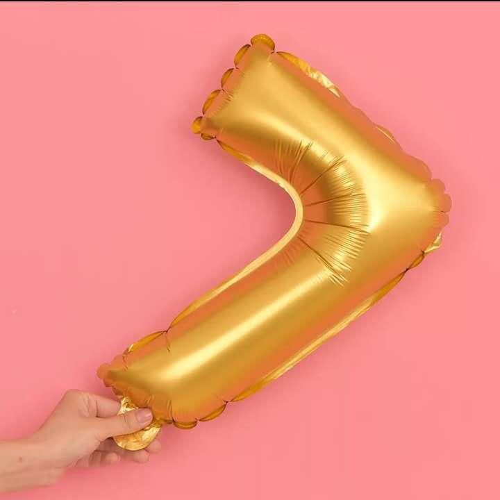 16 Inches Number Foil Balloon, Gold Color – PartyDecor Mall