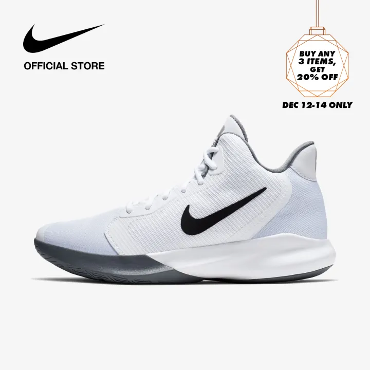 Precision III Basketball Shoes - White 