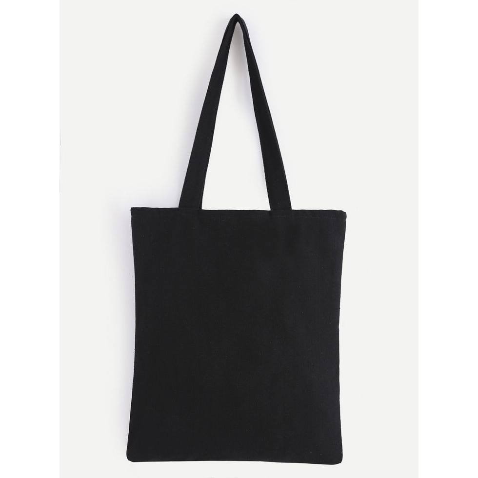 Black Katsa Canvas tote bag no gusset 13 x 15 inches bag for Printing ...