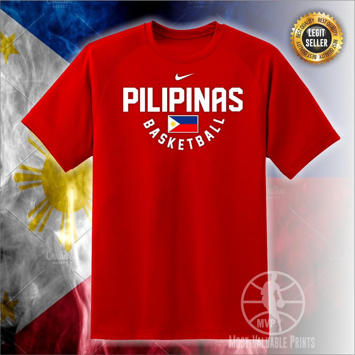 PBA Gilas Pilipinas Basketball Flag T Shirt Philippine Shirt | Lazada PH