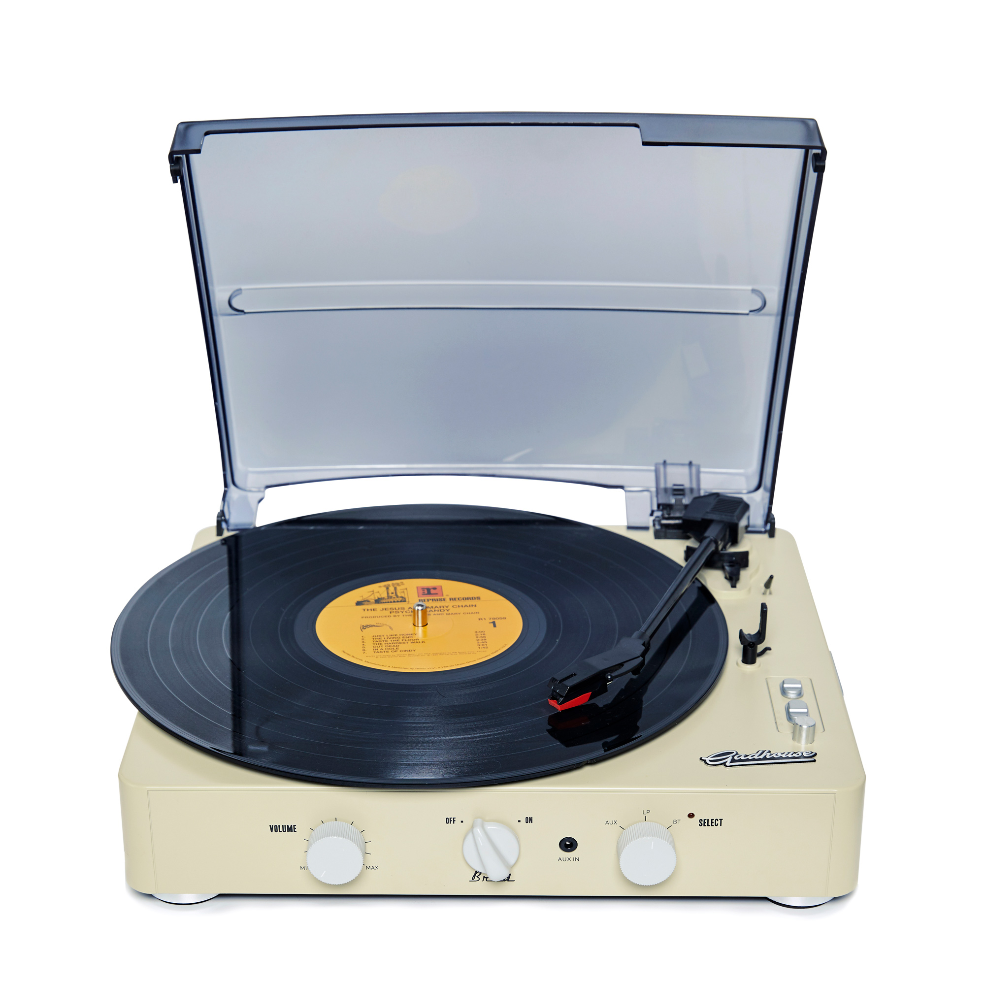 Gadhouse Brad Vintage Record Player 3-Speed Turntable Built in