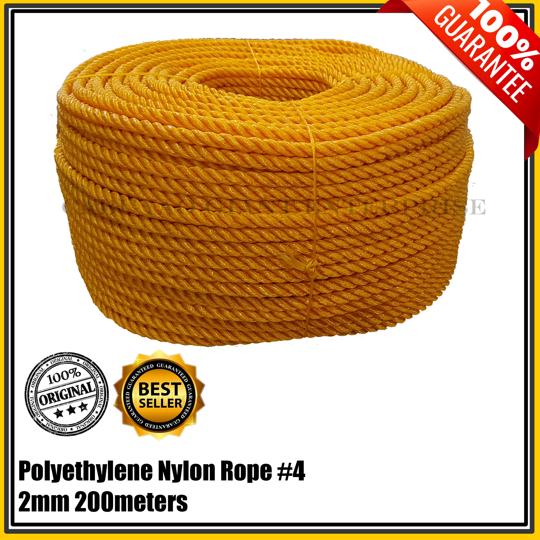 Polyethylene Nylon Rope #4 (2mm) 200meters long