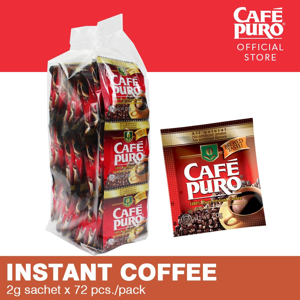 Cafe Puro Instant Coffee in 2g Sachet (72 sachets / bag)