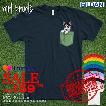 Mrl Prints Women Tshirt Cute Dog Pocket Ladies Lady Girl