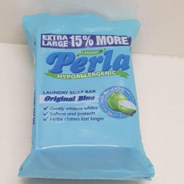 Perla Soap Hypoallergenic Laundry Soap Bar Original Blue 5pcs. 110g ...
