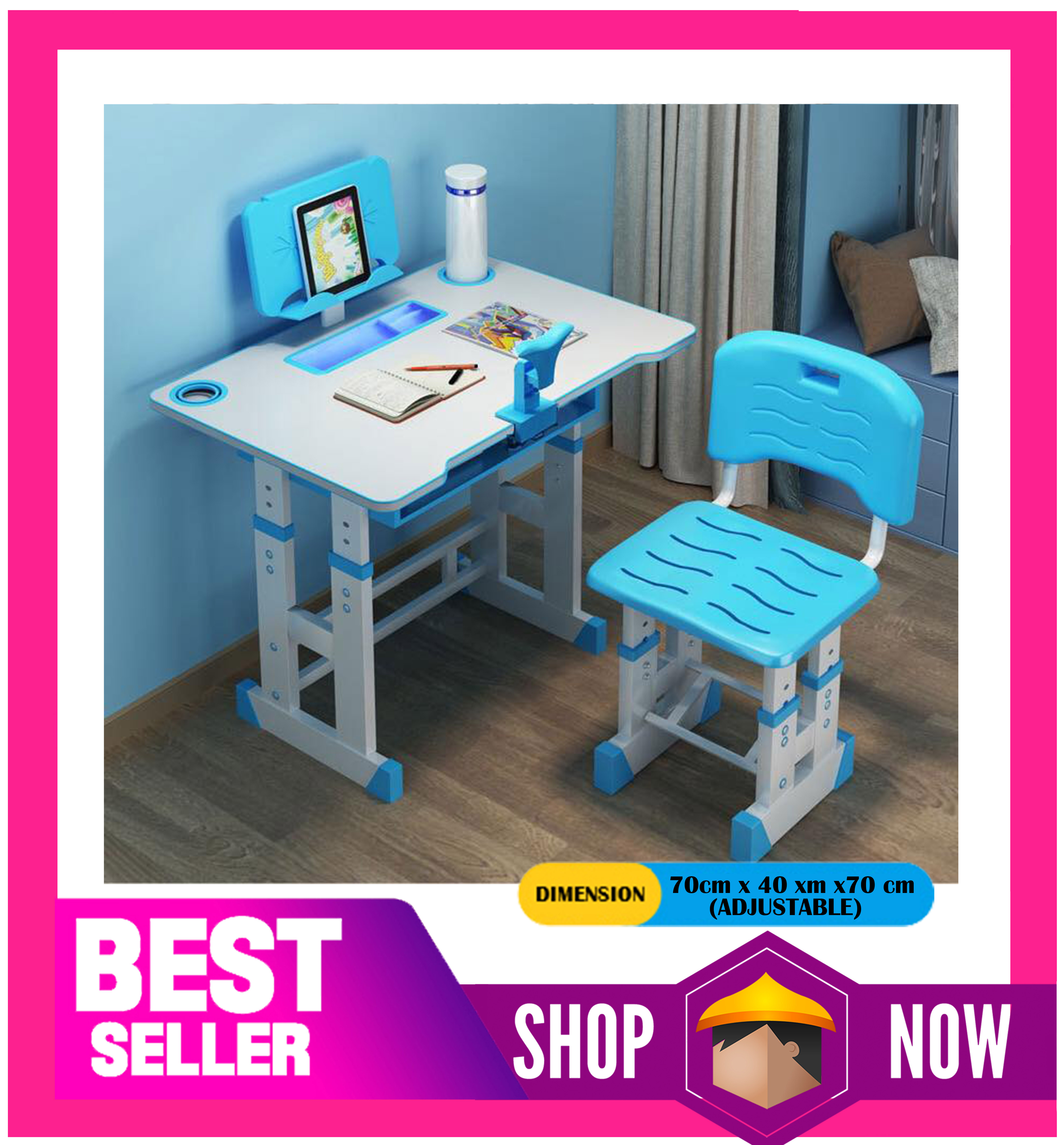 play school desk and chair
