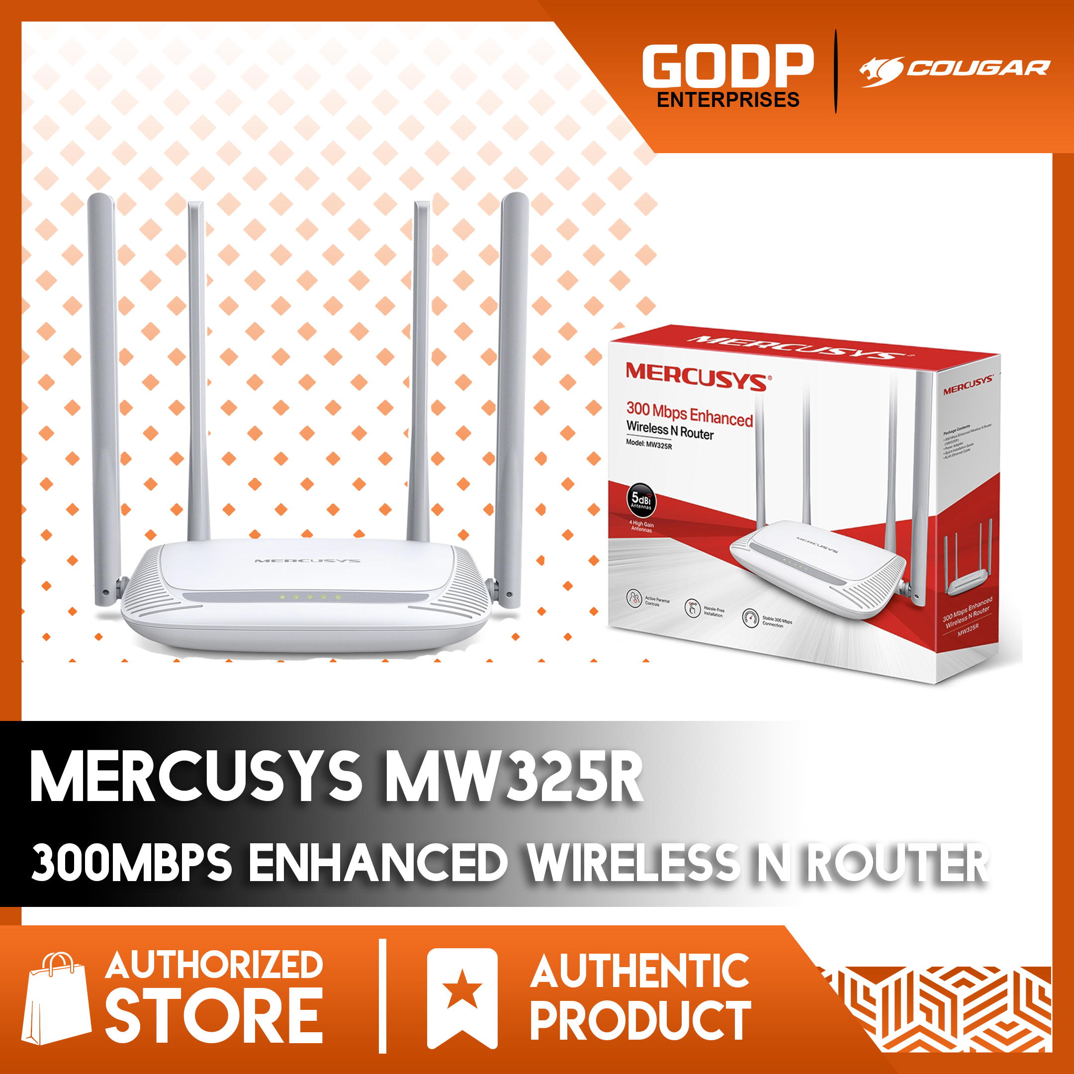 Mercusys Mw325r 300mbps Enhanced Wireless N Router 325 Repeater Ap Access Point Lazada Ph