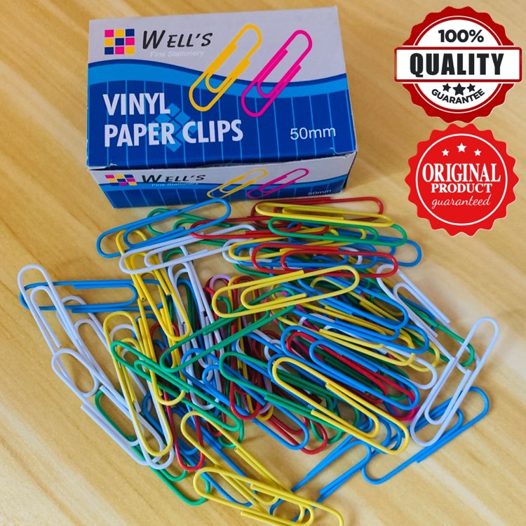 Well s Vinyl Paper Clips 50mm JUMBO Assorted Color Lazada PH