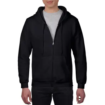plain black zip up jacket