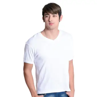 white body fit t shirt