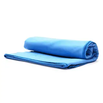 blue beach towel