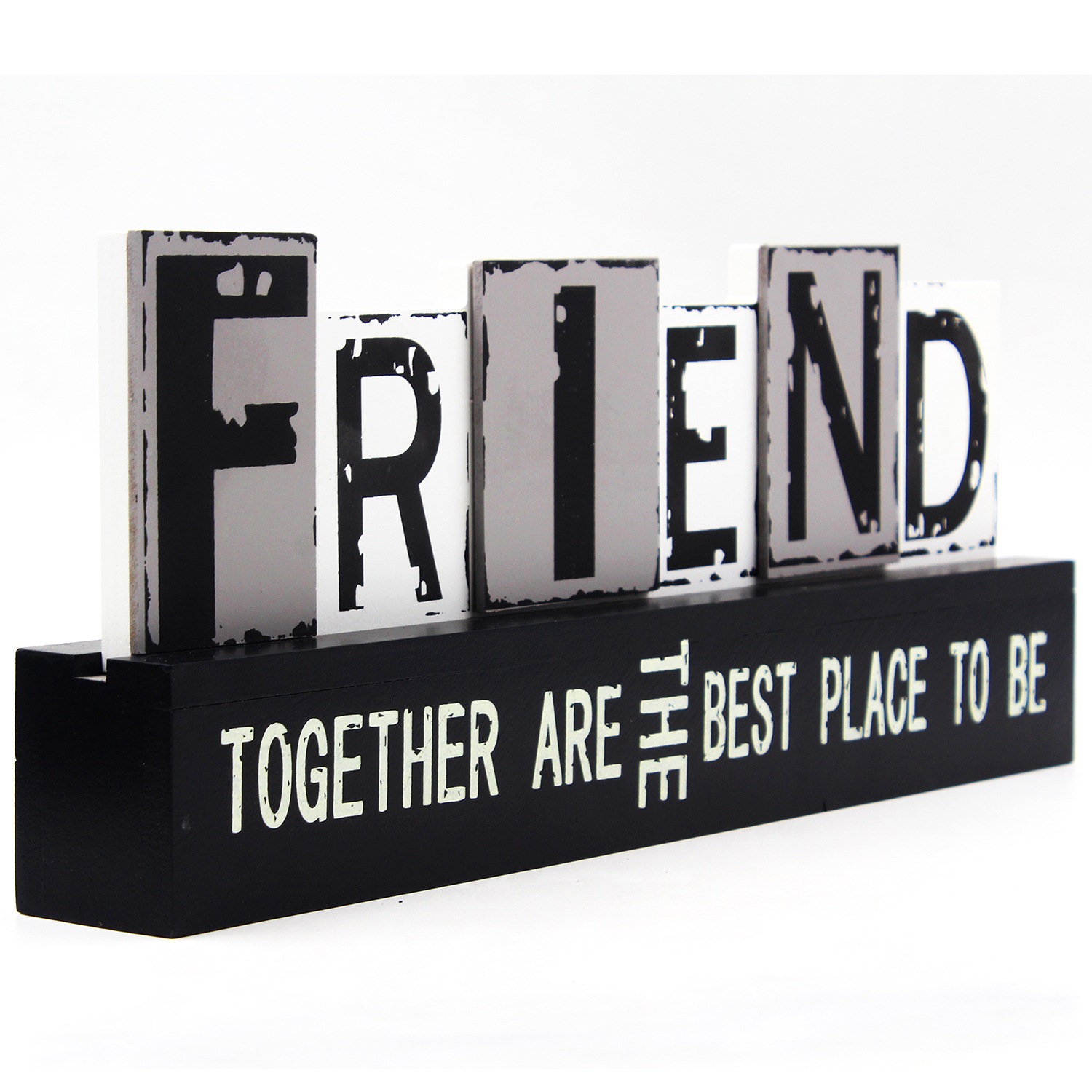 Wallmark Inspirational Friendship Quotes Wooden Desk Plaques review and