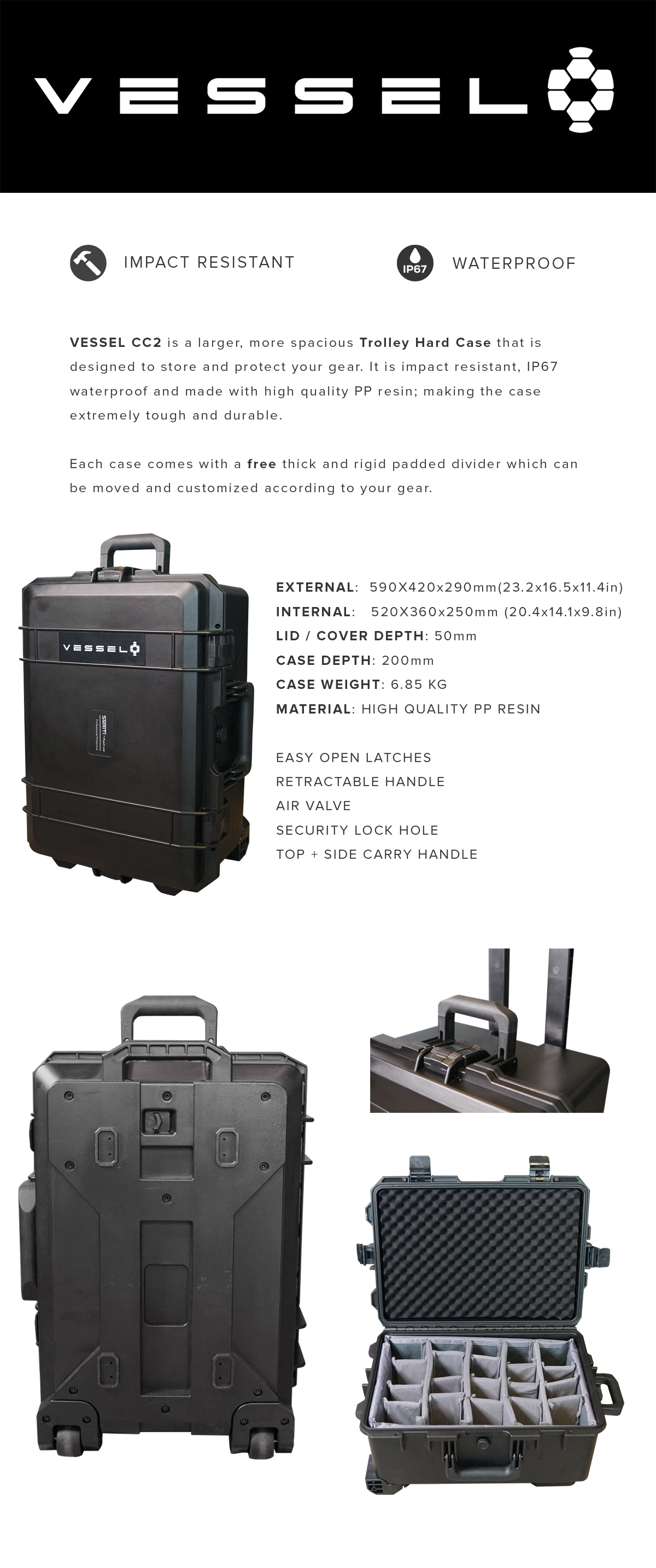 trolley hard case luggage