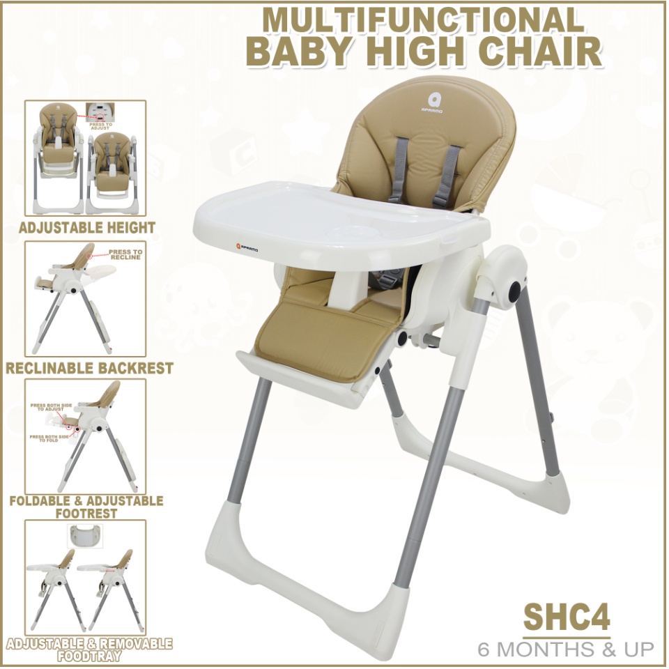 high chair with adjustable footrest