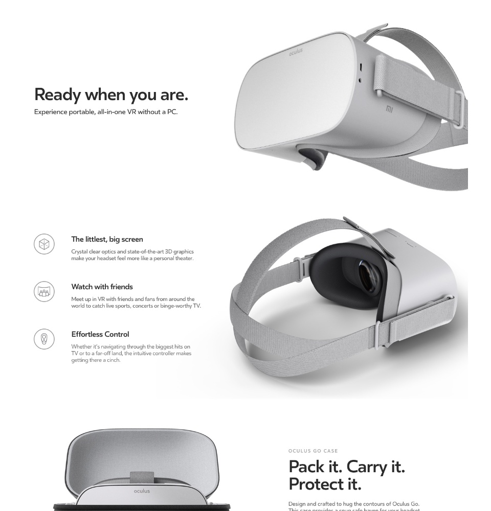 Oculus Go Standalone Virtual Reality Headset 32GB 32Gb Storage