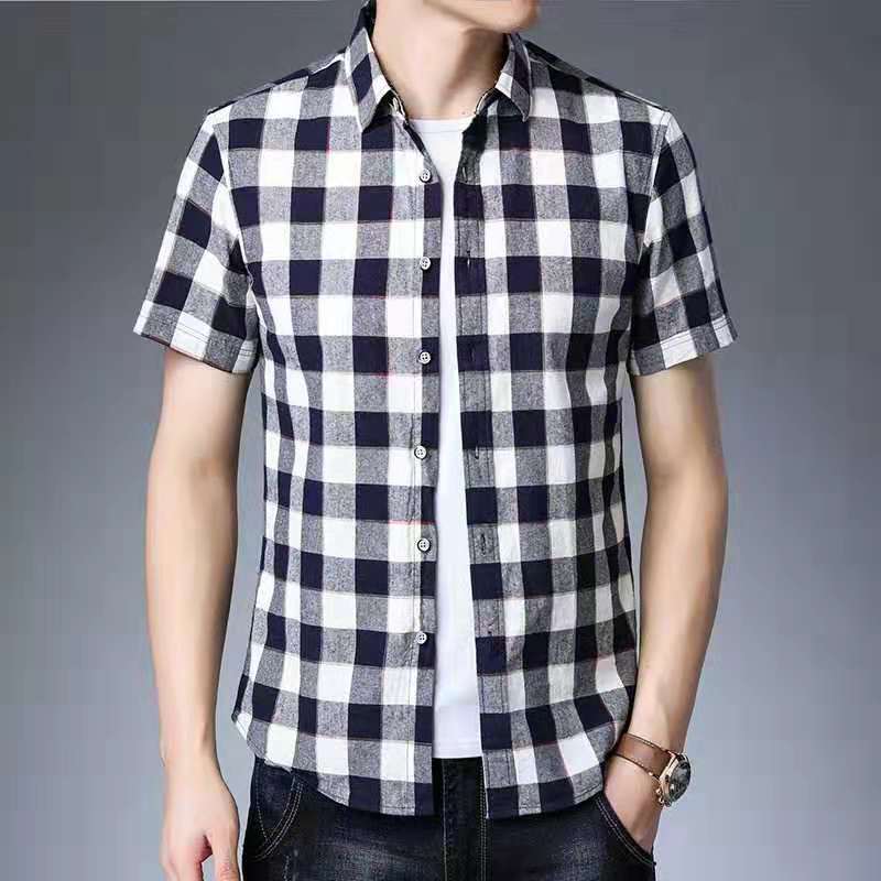 checkered polo shirt