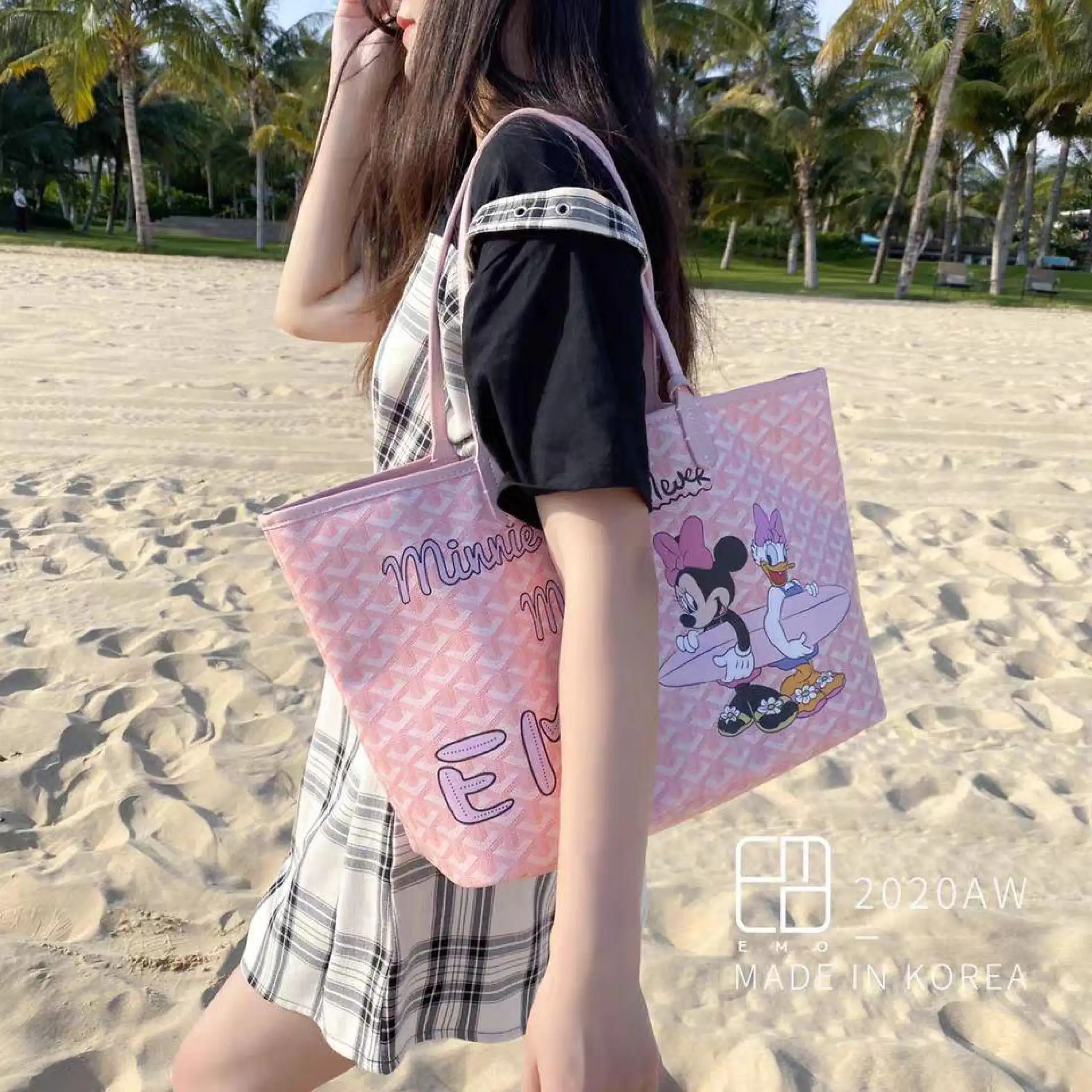 Minnie Tote Shopping Bag Pink Emo Korean Fashion Bag Lazada Ph
