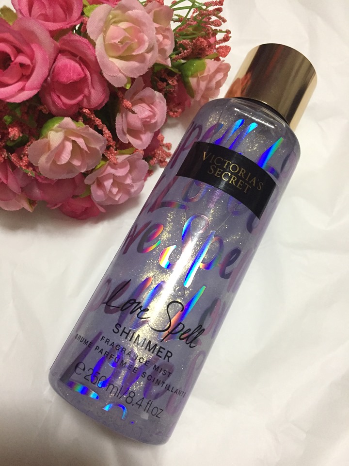 victoria secret body mist love spell shimmer