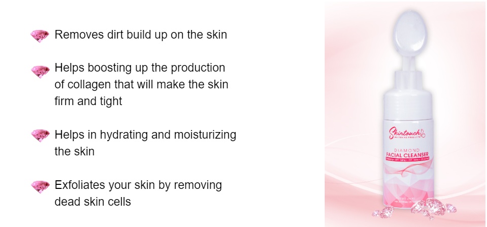 skin touch diamond facial foam