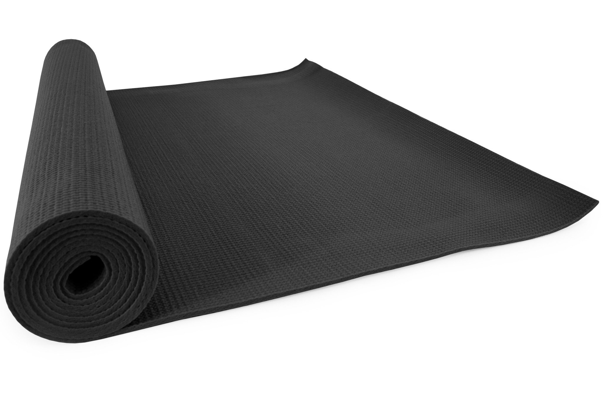 black yoga mat