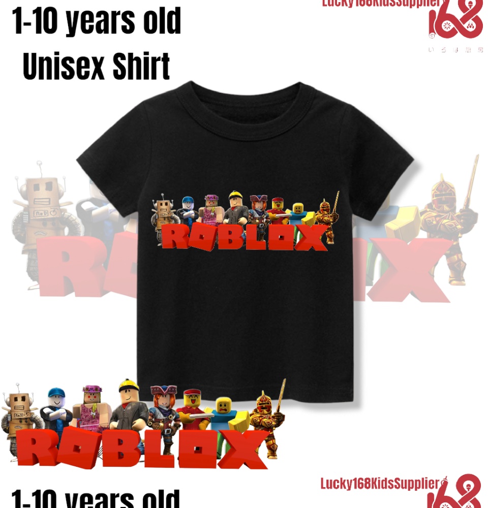 10 Cores Roblox Crianças T-shirt Para Meninos Meninas Algodão Verão  Crianças Tops Tees Baby Crianças Tshirts Blusa Roupas 1-12 Anos