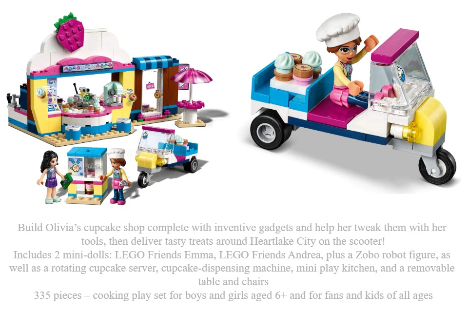 Friends Cupcake Lego Set 41366 LEGO Friends Olivia's Cupcake Café