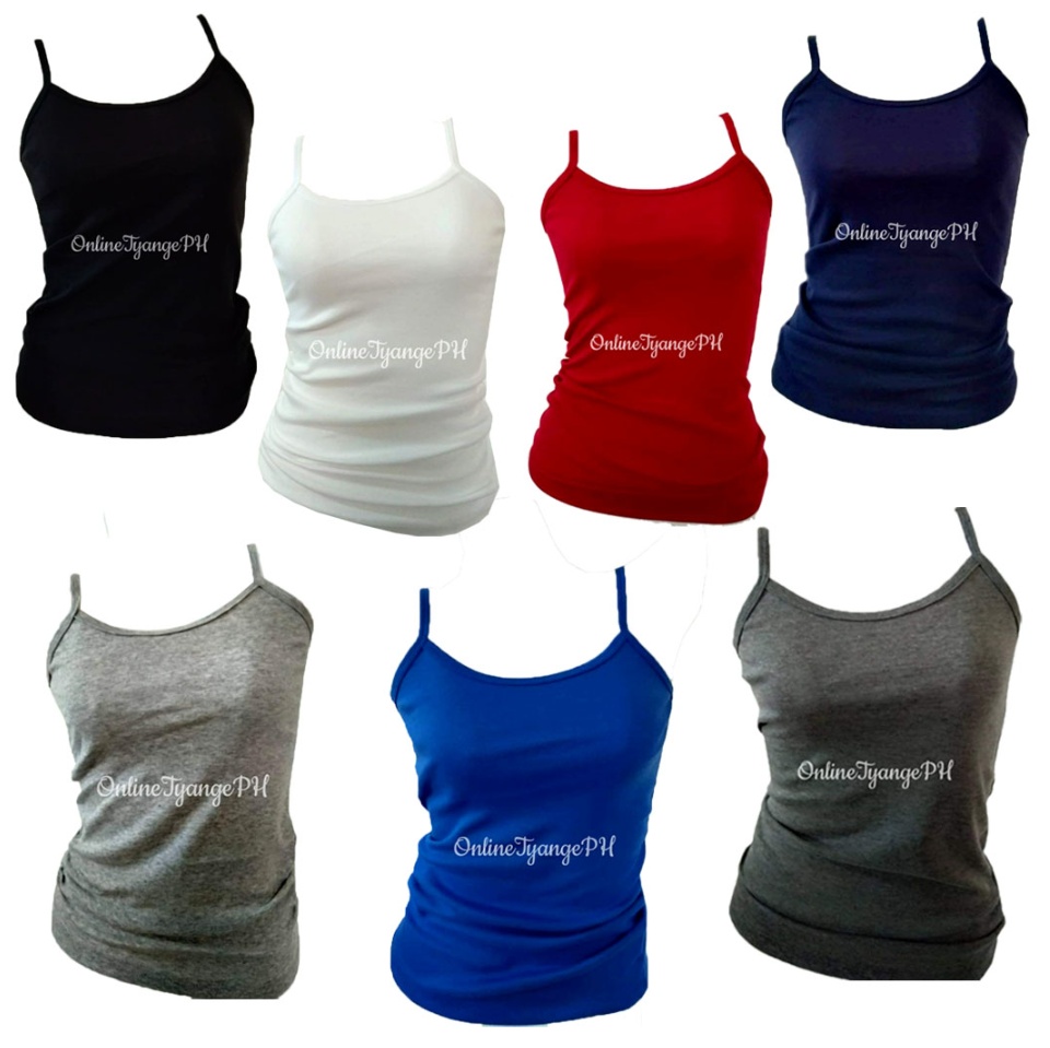 OnlineTyangePh Sando FREESIZE spaghetti strap Tank tops Stretchable 1pc  sando for women sleeveless tops for women tank top spaghetti sando for  women