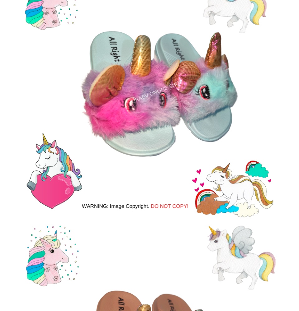 kids unicorn sandals