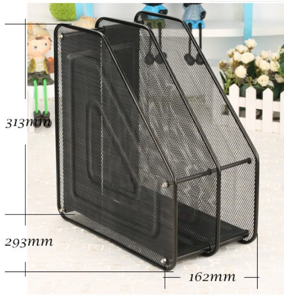 High Quality Wire Mesh Black 2 Tier File Frame File Bar Magazine Rack Office Supplies Desk Storage Lazada Ph