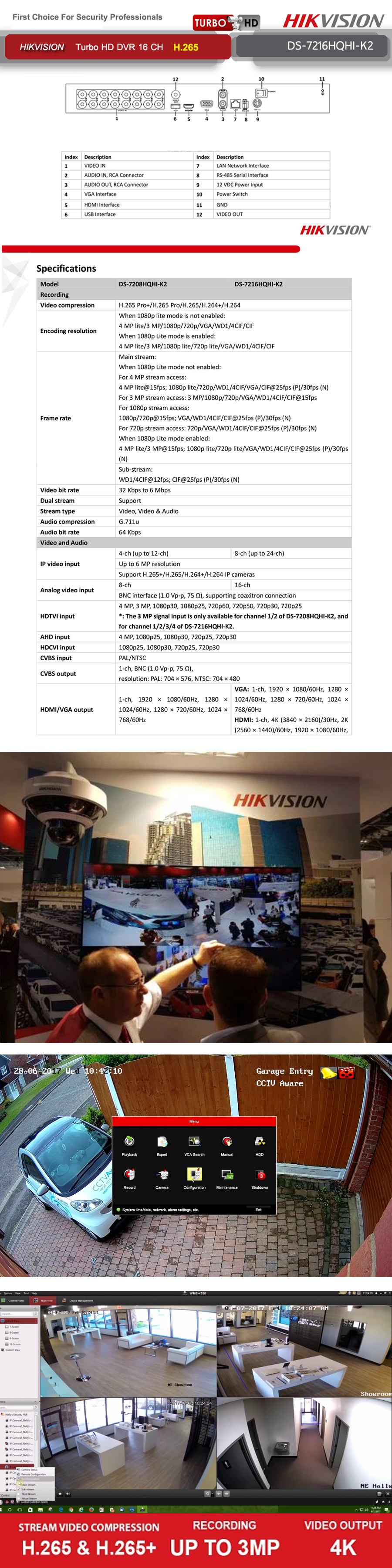 Hikvision Ds 7216hqhi K2 16 Channels Turbo Hd Dvr Lazada Ph