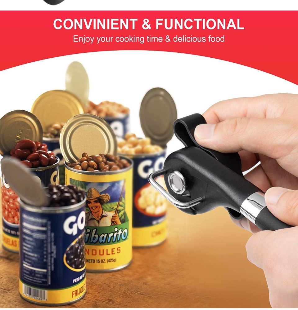 Leadigol Can Opener, Stainless Steel Kitchen Tools,Manual Side Cut