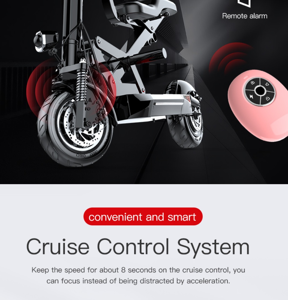 One-button　Scooter　Electric　control　Brake　display　36V/48V　Bike　Disc　Adult　Electric　Porous　throttle　cruise　inch　Electric　Endurance　Foldable　absorption　Multiple　shock　bicycle　30-100KM　Adult　Electronic　tires　run-flat　System　Waterproof　Scooter　Electric　10