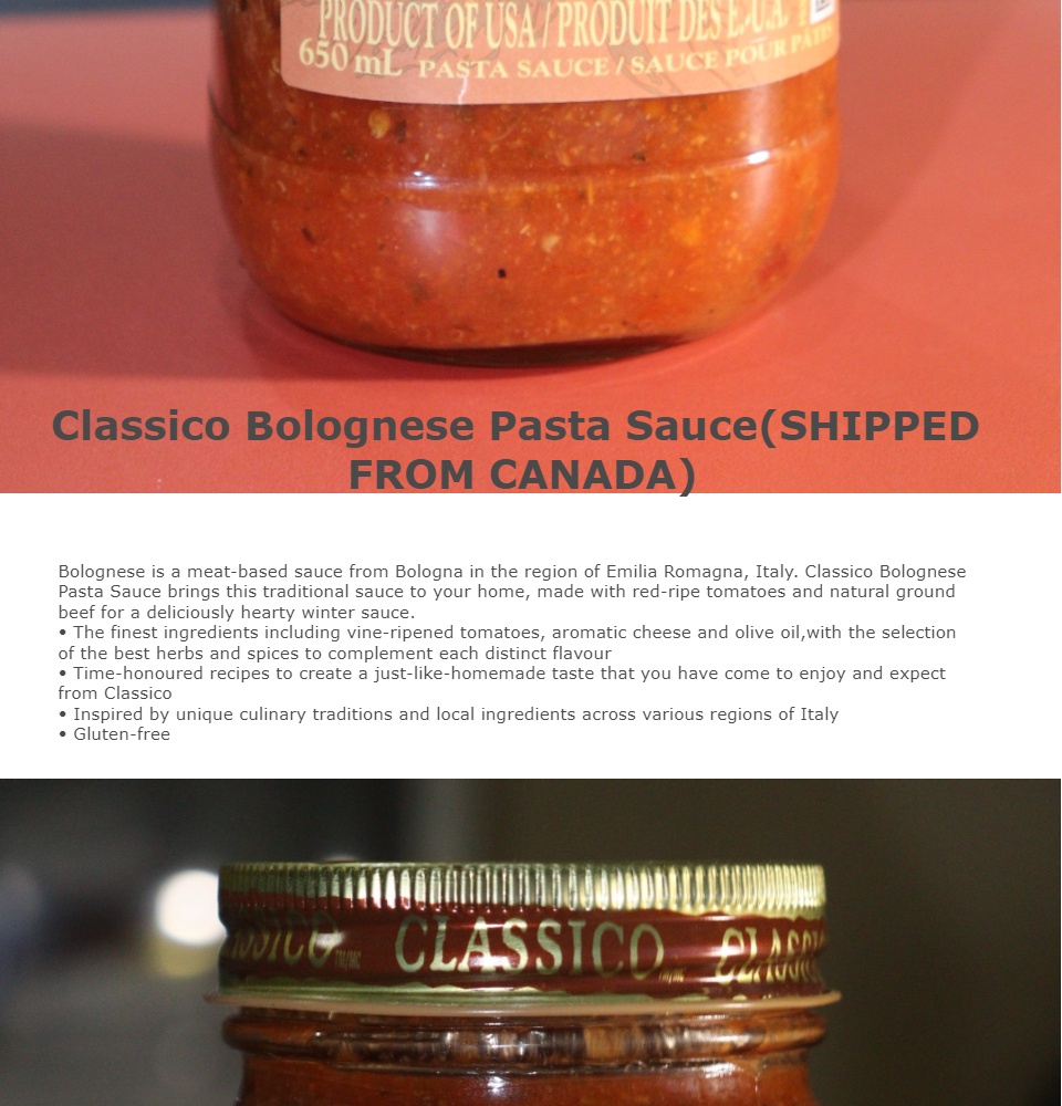 Classico Sauce pour pâtes di Bologna Bolognaise - 650 ml