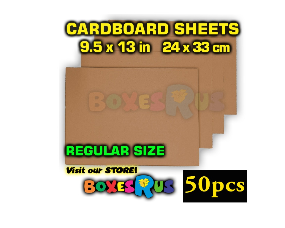 Corrugated Cardboard Sheets 10 pcs bundle Thick Card board Kraft Paper Pads  for Packaging and DIY Letter Standee