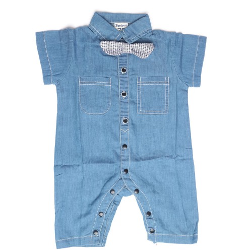 baby denim romper suit