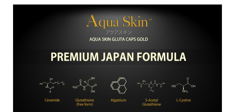 aqua skin glutathione content Aqua Skin Glutathione with Collagen (60 Capsules) main image 0