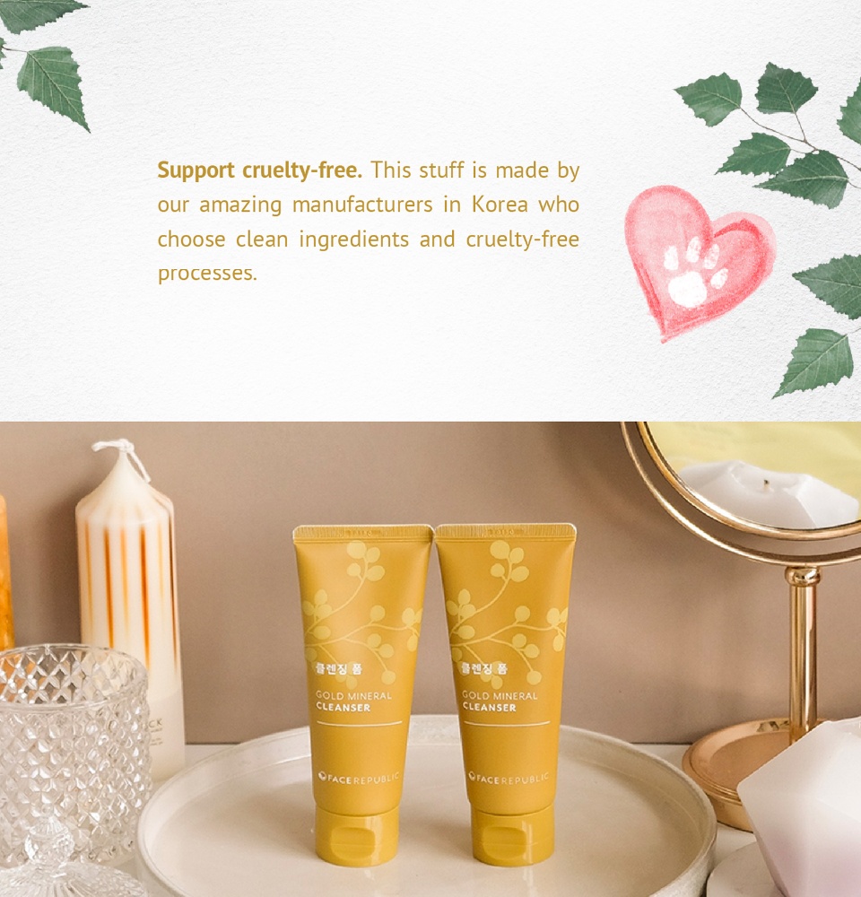 face republic gold mineral cleanser price