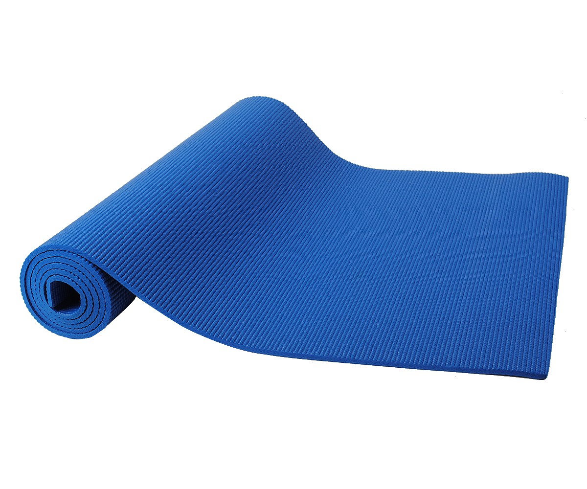 blue yoga mat