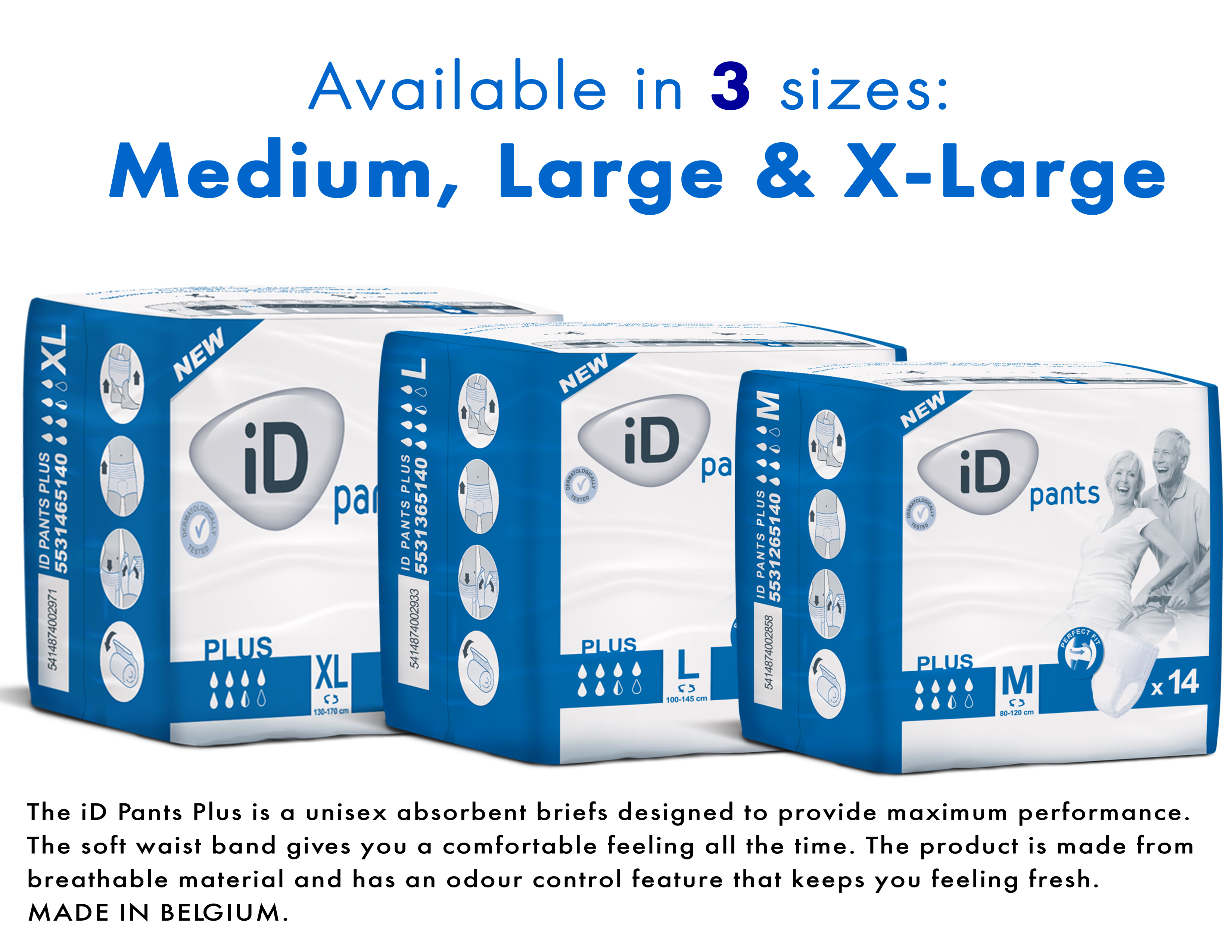 medium pants in inches