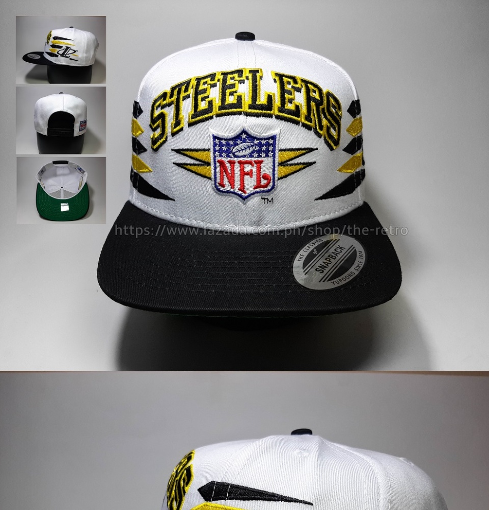 Pittsburgh Steelers Snapback Retro Vintage Logo Cap Hat