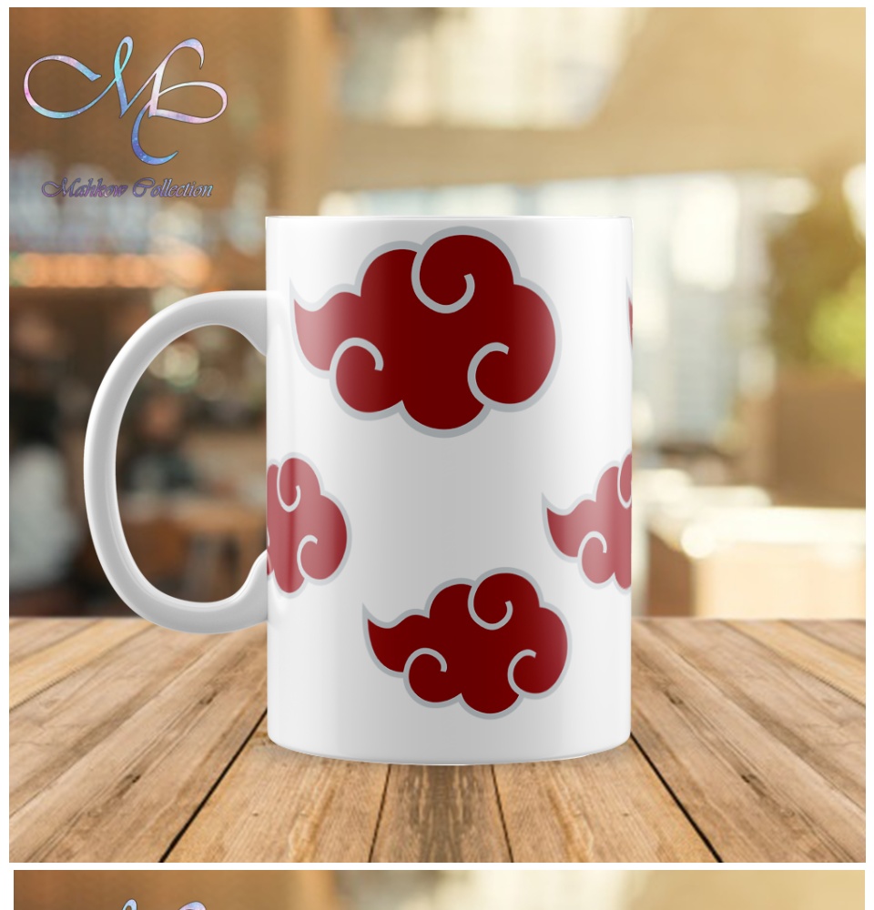 NARUTO AKATSUKI DESIGN CERAMIC WHITE MUG By: Mahkow Collection Ceramic  Coffee Cups & Mugs - Lazada | Lazada PH