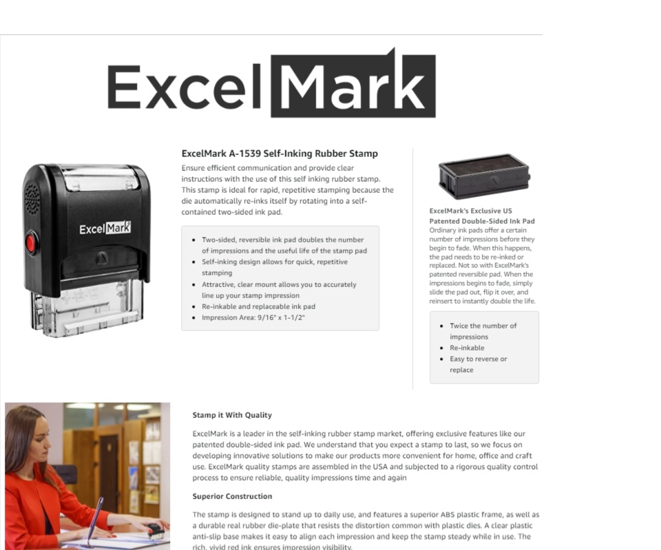 ExcelMark A1539 Ink Pad –