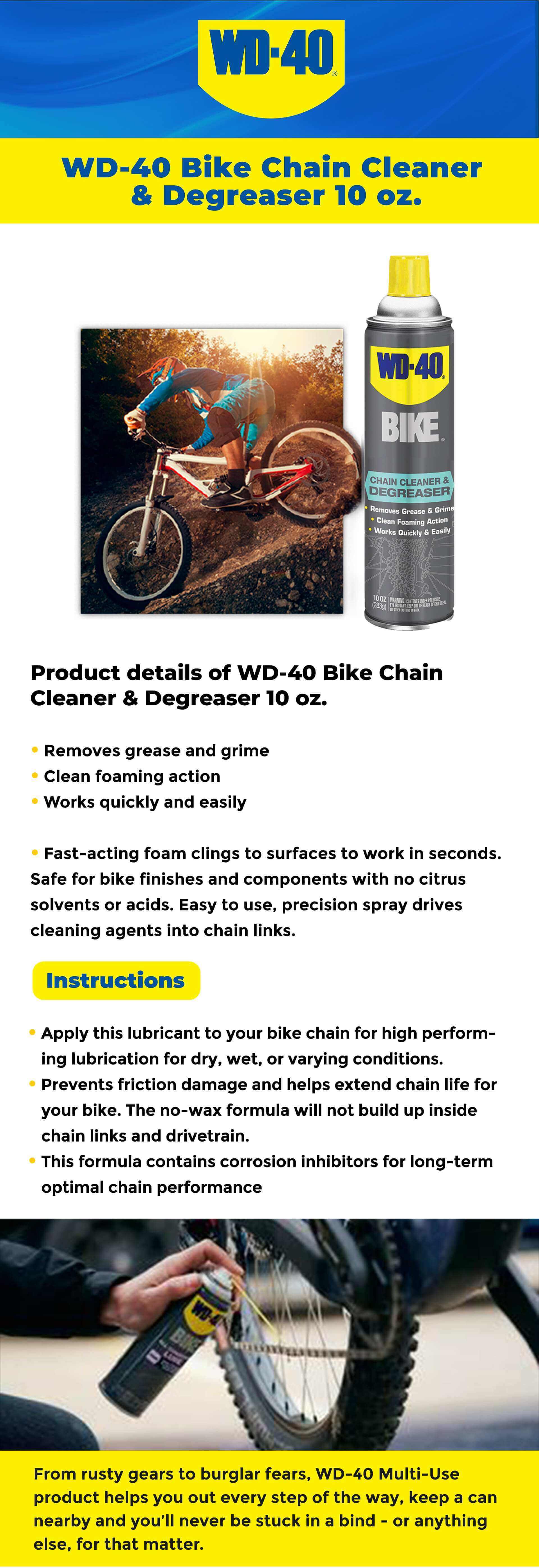 wd 40 bike chain degreaser