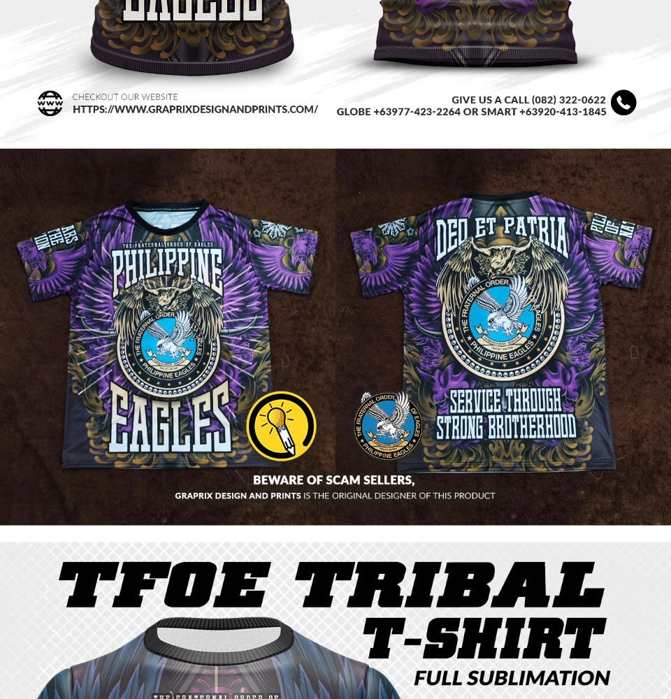 The Fraternal Order of Eagles - Tshirt Full Sublimation TSV3 TFOE