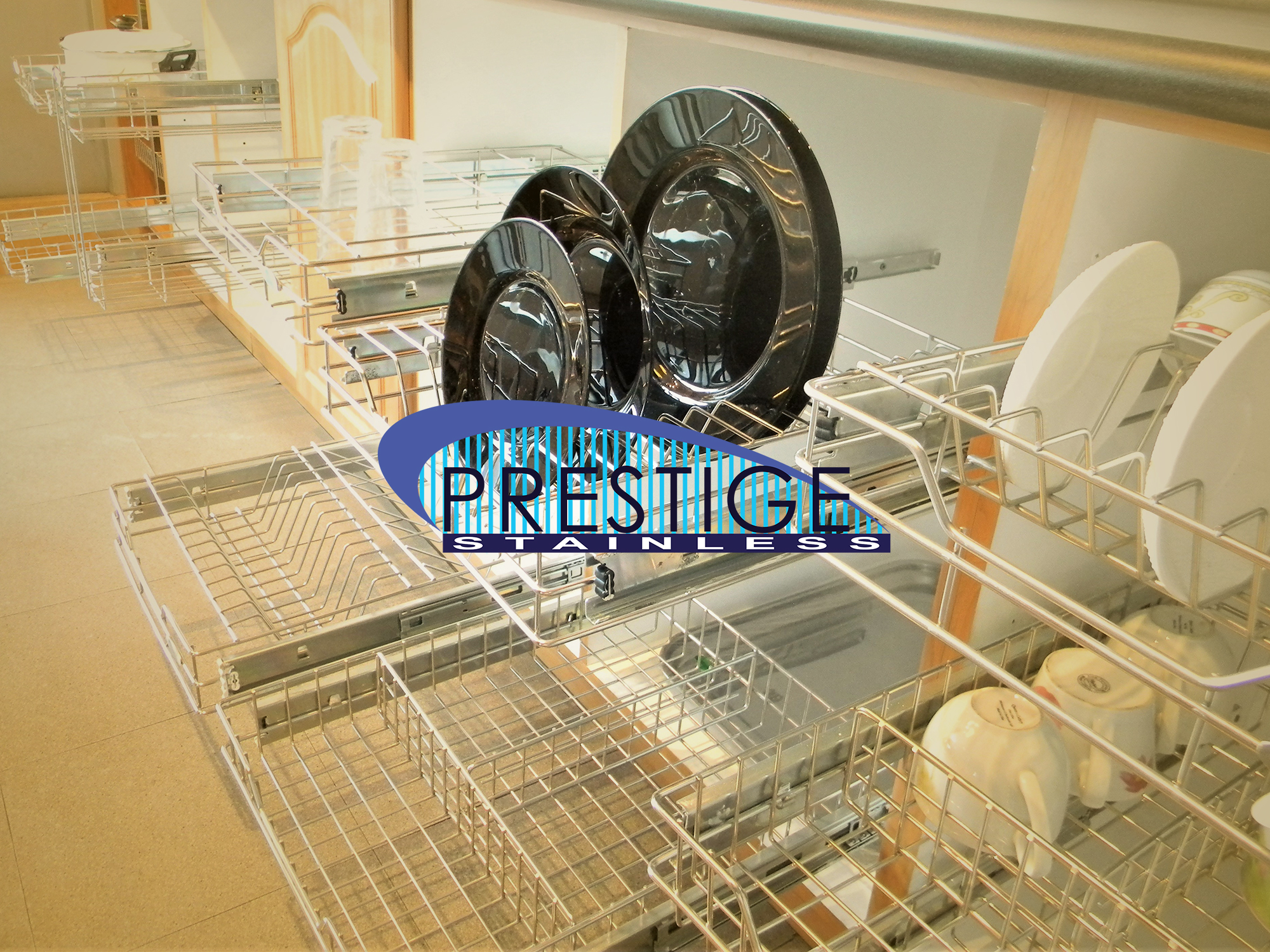 Prestige Stainless Pull Out Wire Basket For All Purpose And Plates