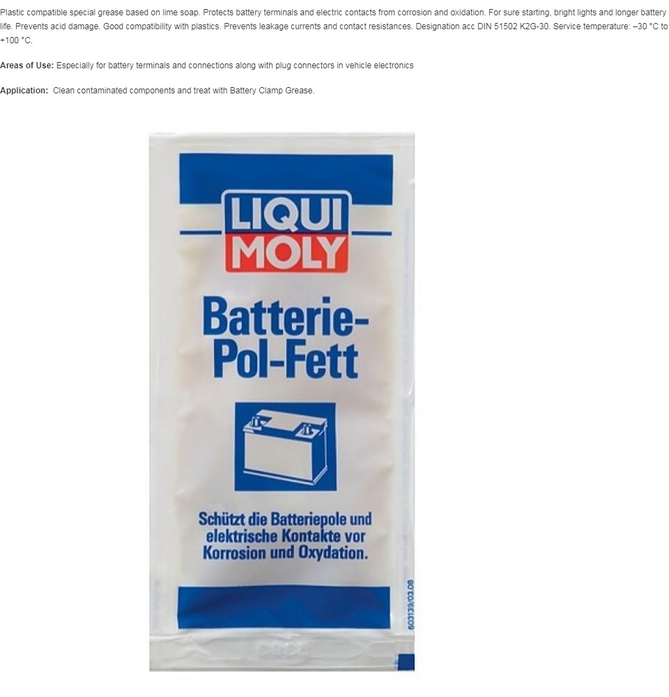 Liqui Moly Battery Clamp Grease (3140)
