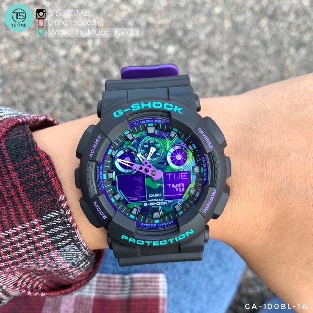 purple g shock mens